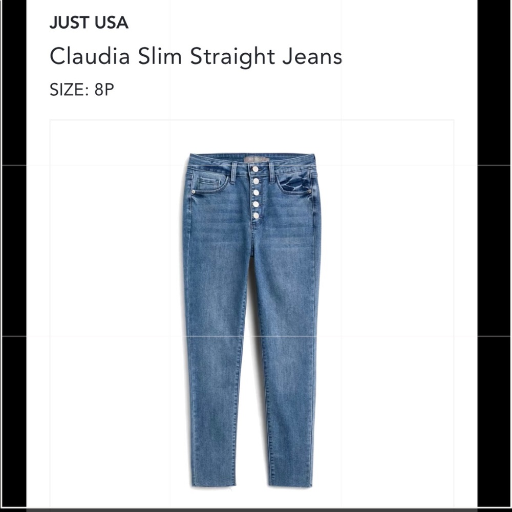 Claudia slim straight jeans